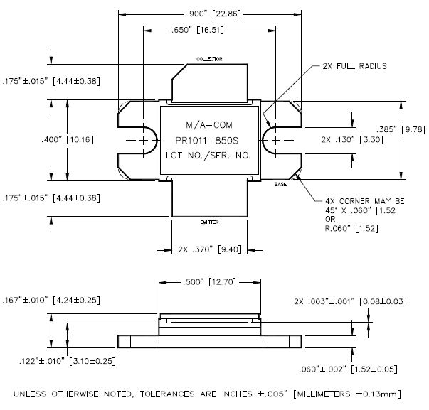 MAPRST0912-350微波功率晶體管  macom現貨