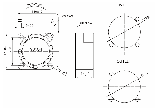 SUNON建準直流風扇 SUNON建準直流風扇
