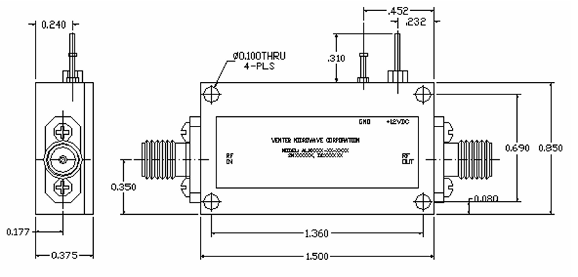 AIP0030-67-3506輸入保護低噪聲放大器
